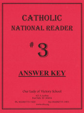 Catholic National Reader #3 Answer Key